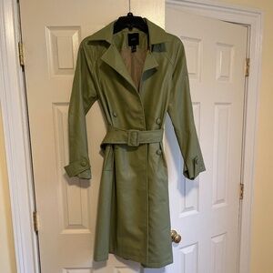 Green water proof trench coat (small)